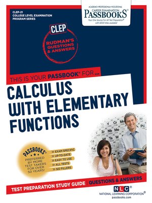 cover image of CALCULUS